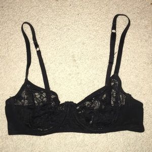 Black Lace Bra